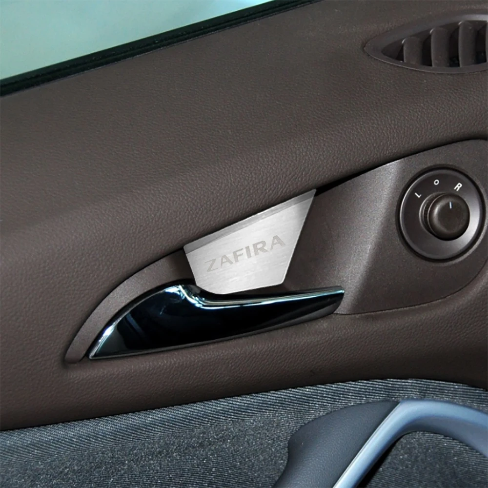 Car Modified Interior Door Handle Cap Trim Stickers For Opel Zafira Tourer C Vauxhall 2011-2019 Accessories