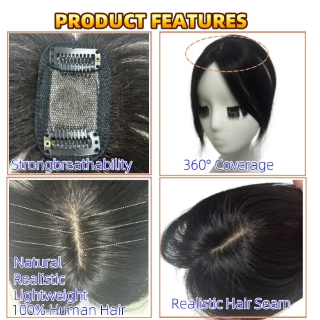 アネモネナチュラル人毛前髪女性用100%本物人毛フリンジクリップインエクステ韓国サイドバング偽前髪