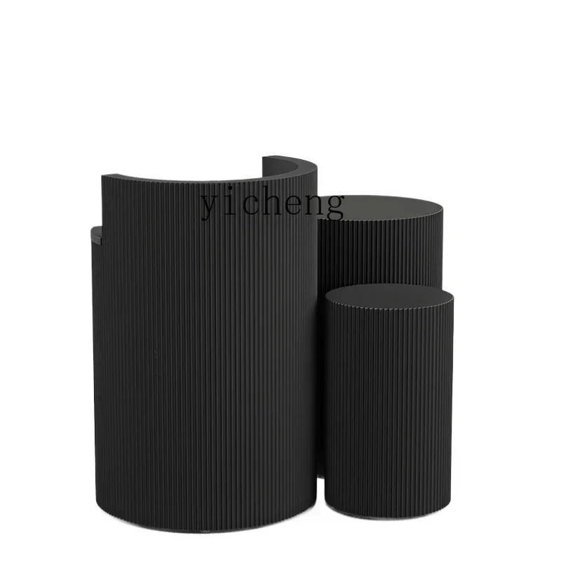 

ZZTQH restaurant black light luxury welcome desk store curved checkout page information desk hotel reception desk