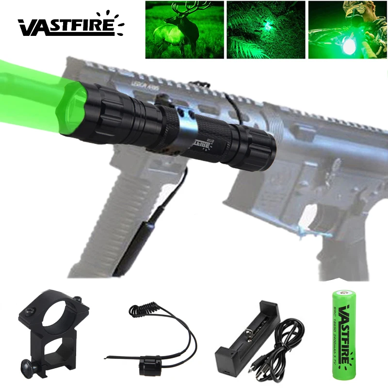 

Tactical LED 501B Hunting Flashlight Red/Green/White Torch Lights Set Airsoft Scout Light Outdoor Rifle Pistol Lantern Fit 20mm