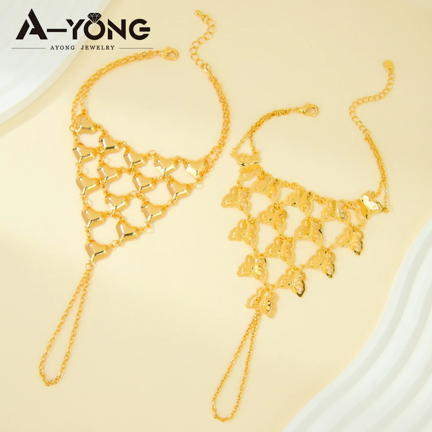 

Arabic Muslim Fashion Gold Color Bracelet 21k Gold Plated Nigeria Women Wedding Hand Chains Dubai Vintage Party Jewelry