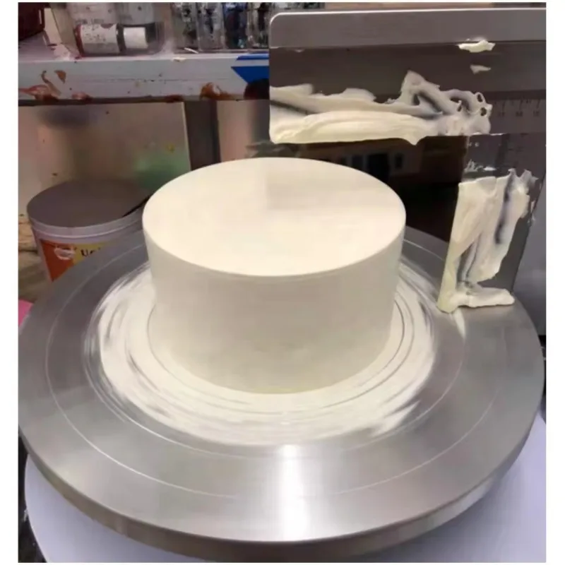 

Automatic Cake Spreading Machine Cake Cream Coating Electric Butter Cake Cream Coating Decoration Machine