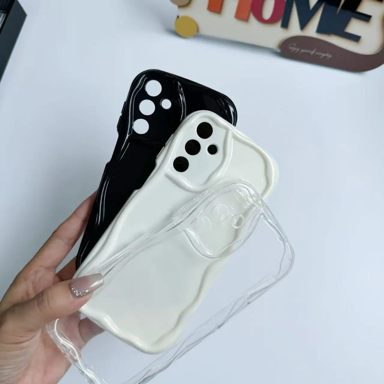 For Samsung Galaxy A26 5G Phone Case Samsung A25 5G Galaxy A24 4G Cover Anti fall back Cover Clear TPU Wave Soft Case Cover