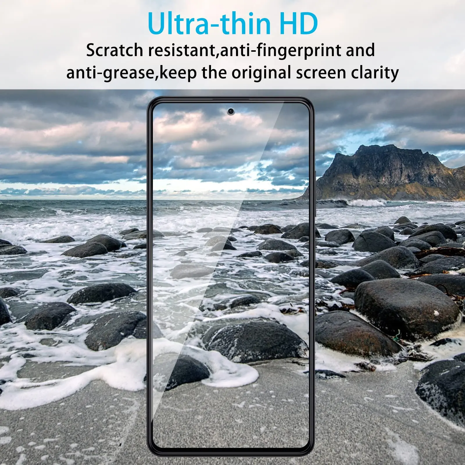 Für XIAOMI Redmi Note 12 Pro Plus 4G 5G Displayschutzfolie aus gehärtetem Glas, Kristallglimmer, 9H HD, klares, transparentes Gehäuse