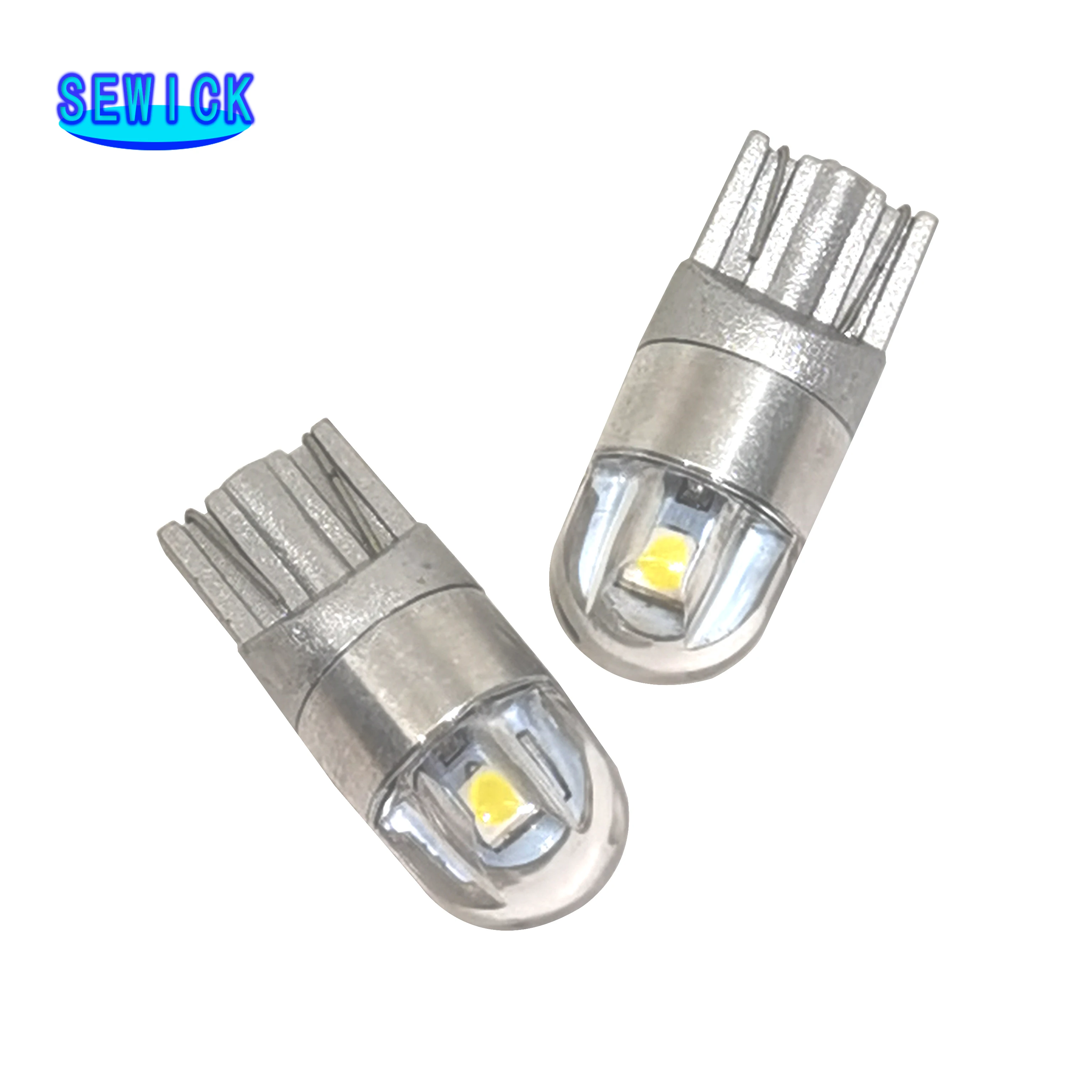 

500Pcs T10 LED Bulbs White 168 501 W5W LED Lamp T10 Wedge 3030 2SMD Interior Lights 12V 6000K License Plate Light