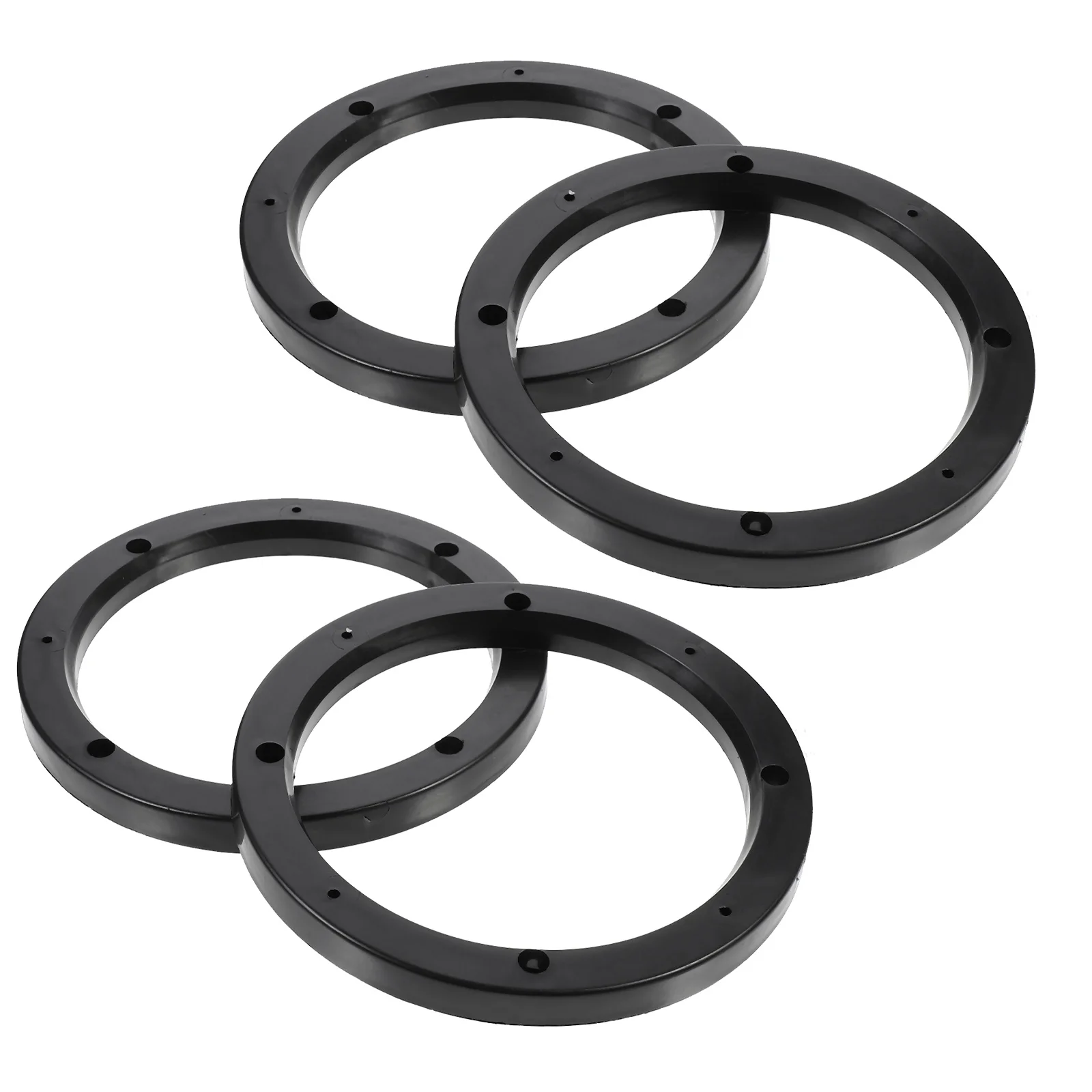 

2 Pairs Loudspeaker Plastic Horn Gasket Car Phone Mount Plug Abs Vehicles Washer Rings