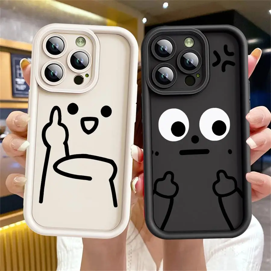 حافظة لهاتف آيفون 17 اير 13 12 11 برو ماكس 15 16 14 بلس 16e XR XS ماكس غطاء ناعم مضحك كارتون ماتشمان