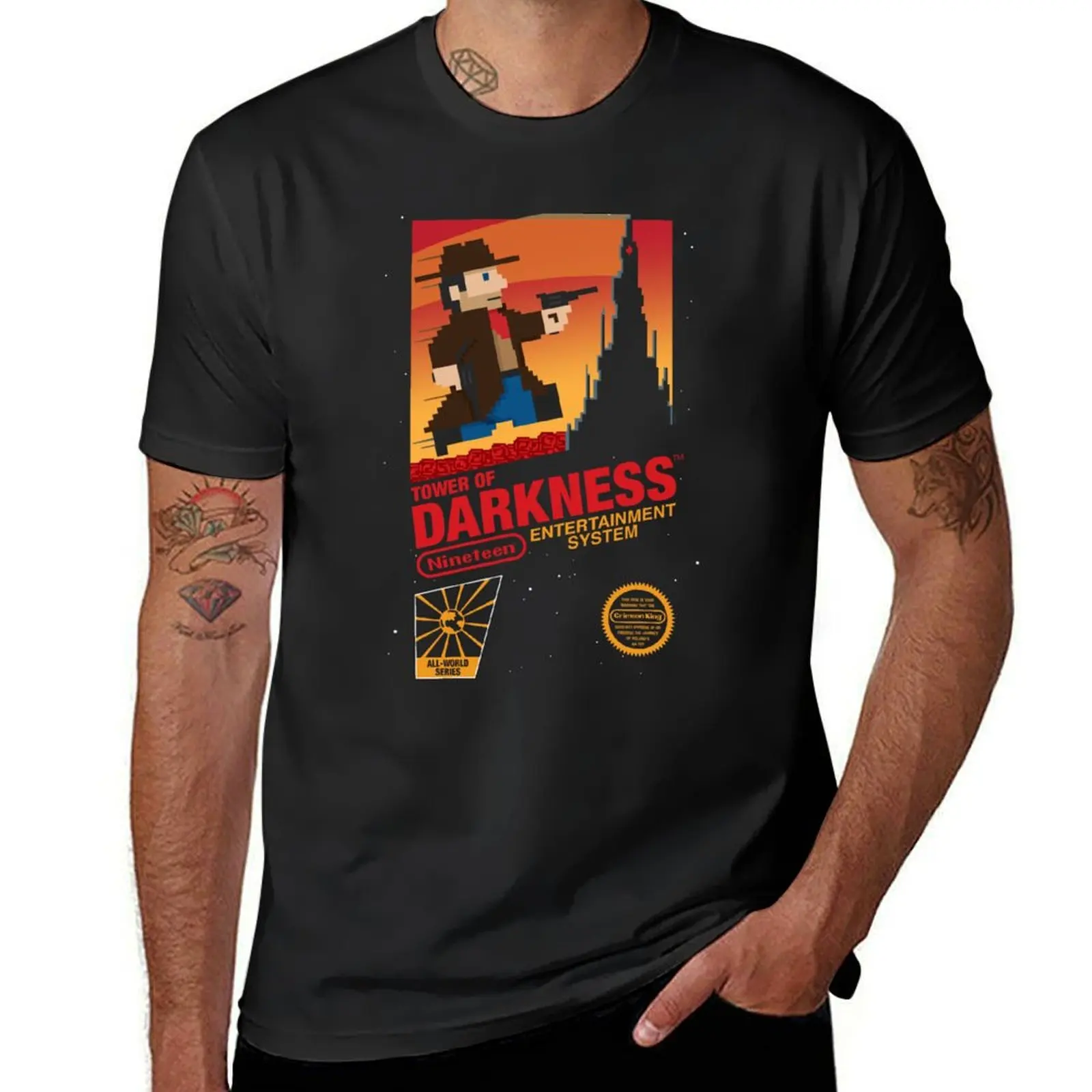 Tower of Darkness T-Shirt customizeds aesthetic clothes for a boy blanks Short sleeve tee men