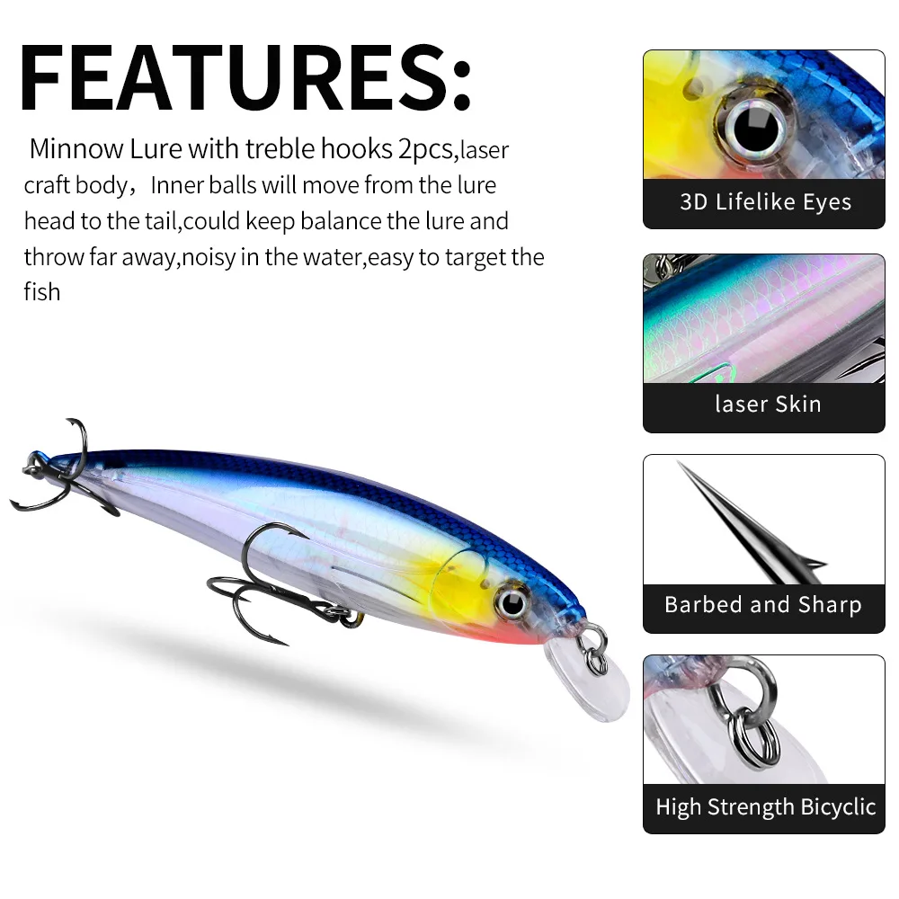1 Stück schwimmender Jig-Köder 16cm 40g, biomimetischer Köder, weitwurffähiger schwimmender Minnow-Hartköder, Kunststoff-Wobbler, Angelzubehör – Detail 14