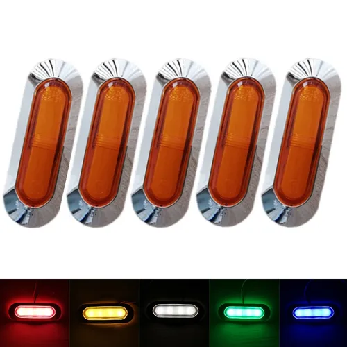 10 Uds luces de posición lateral de remolque 12V 24V luces laterales de camión RV Camper Van luces de liquidación rojo blanco ámbar azul verde
