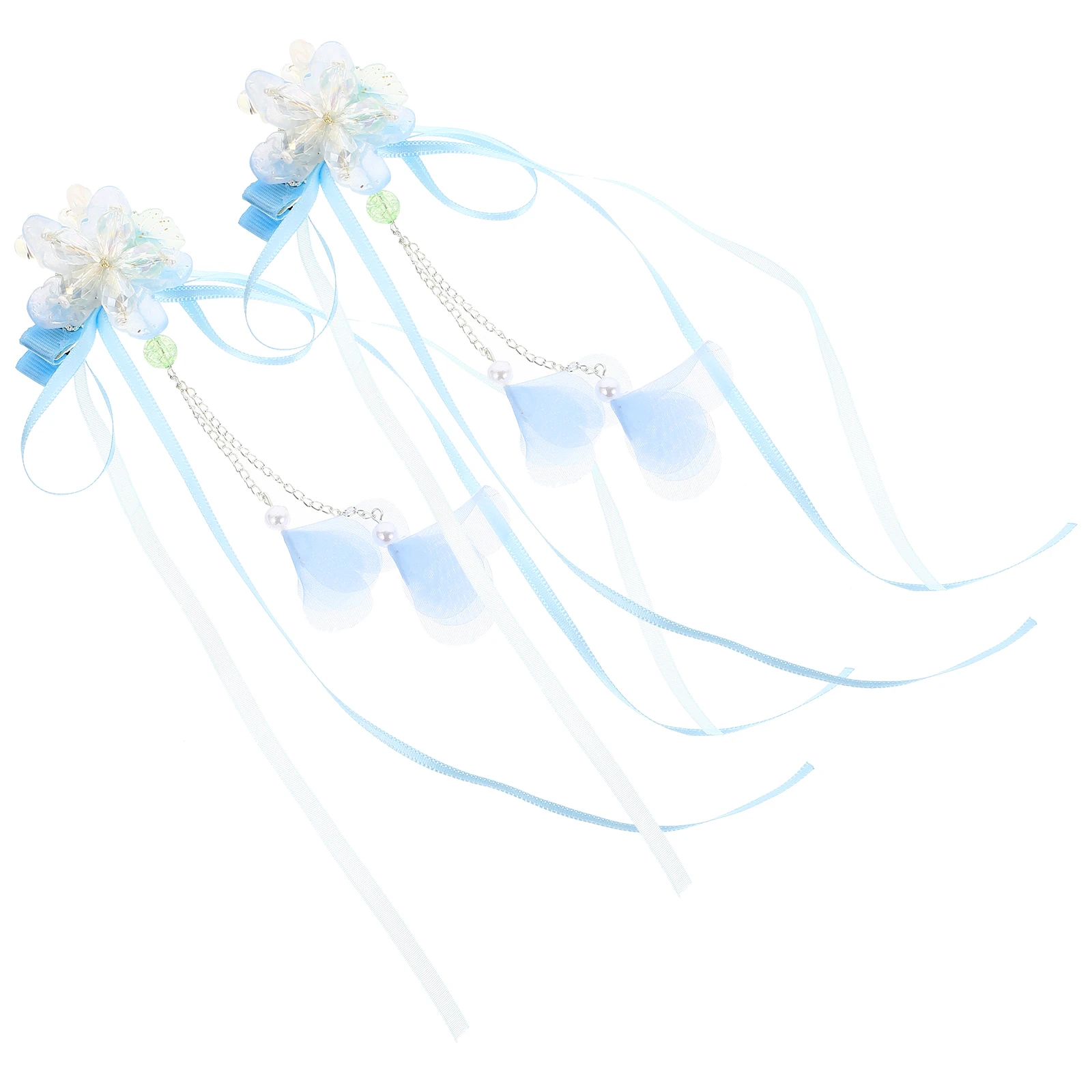 

Tassel Flower Hair Clip Women Clips Girls Hairpin Dangle Barrette Retro Bride Accessories Practical Daily Life Wedding