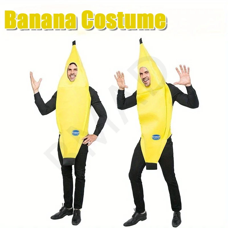 Ropa de Carnaval para hombre, disfraz de adulto, disfraz divertido y Sexy de plátano, novedad, decoraciones para fiesta de Carnaval, Navidad y Halloween