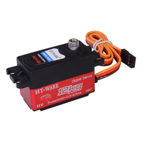 HT12KG Digital Servo Large Torque Metal Gear Low Profile Servo 1:10 Short Body For RC Car Robot Airplane Boat