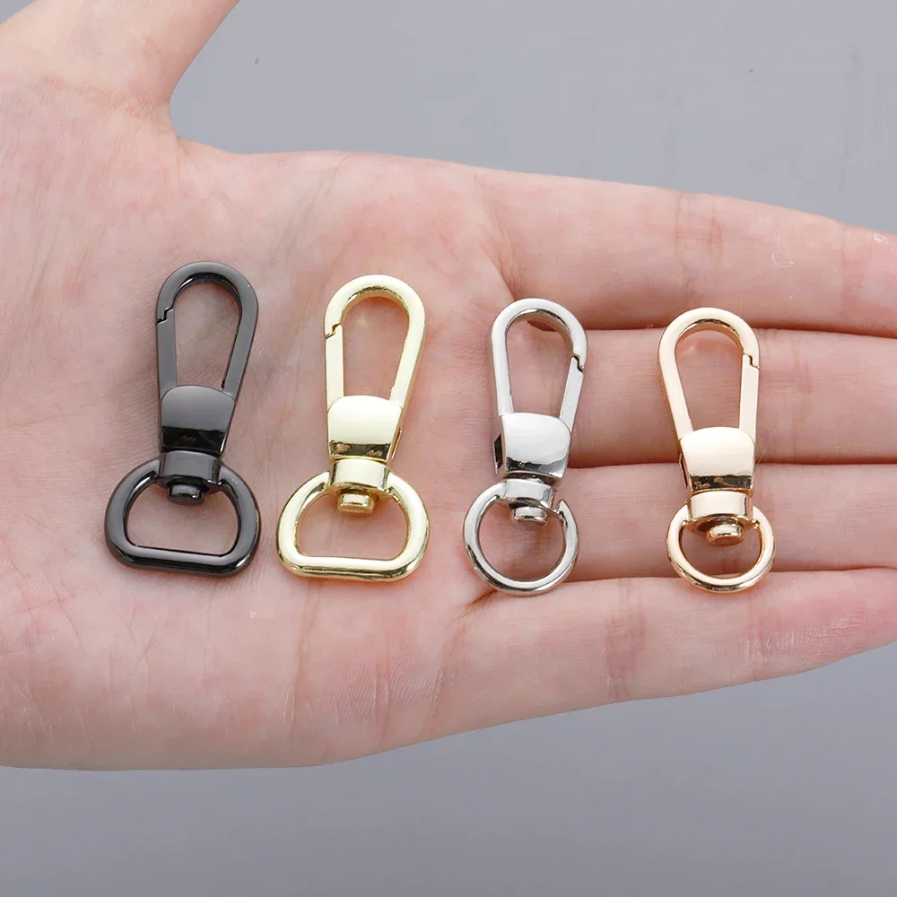 10pcs Lobster Clasp Buckle Keychian Mini Carabiners Outdoor Camping Hiking Buckles Alloy Spring Snap Hooks Keychains Tool Clips