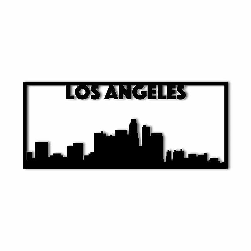 

Los Angeles City Skyline Landscape Beautiful Home Decor Metal Art Wall Sign Home Living Room Interior Decoration Metal Art