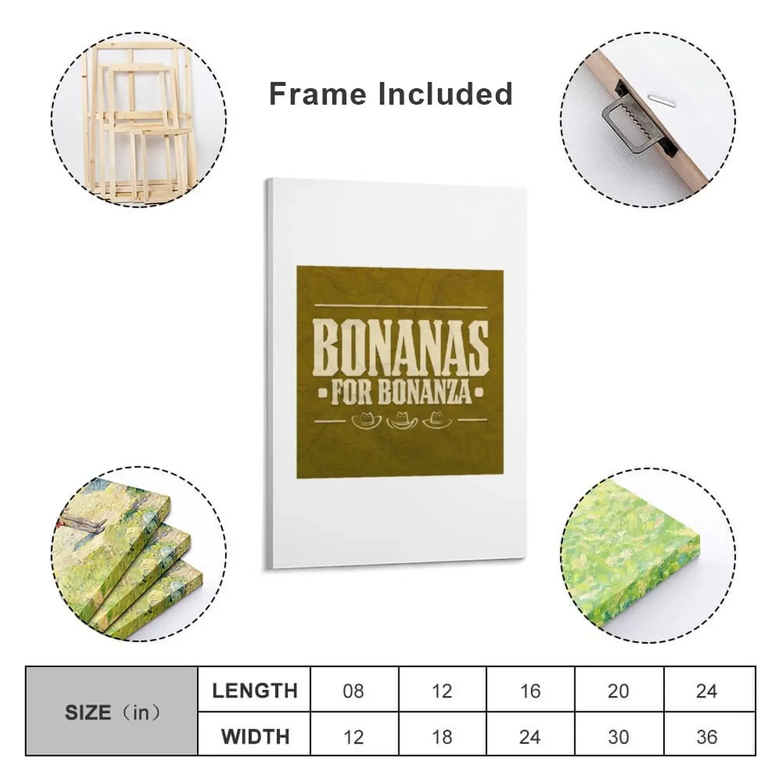 Bonanas For Bonanza logo Canvas Painting Paintings posters for room Home decoration house decorations