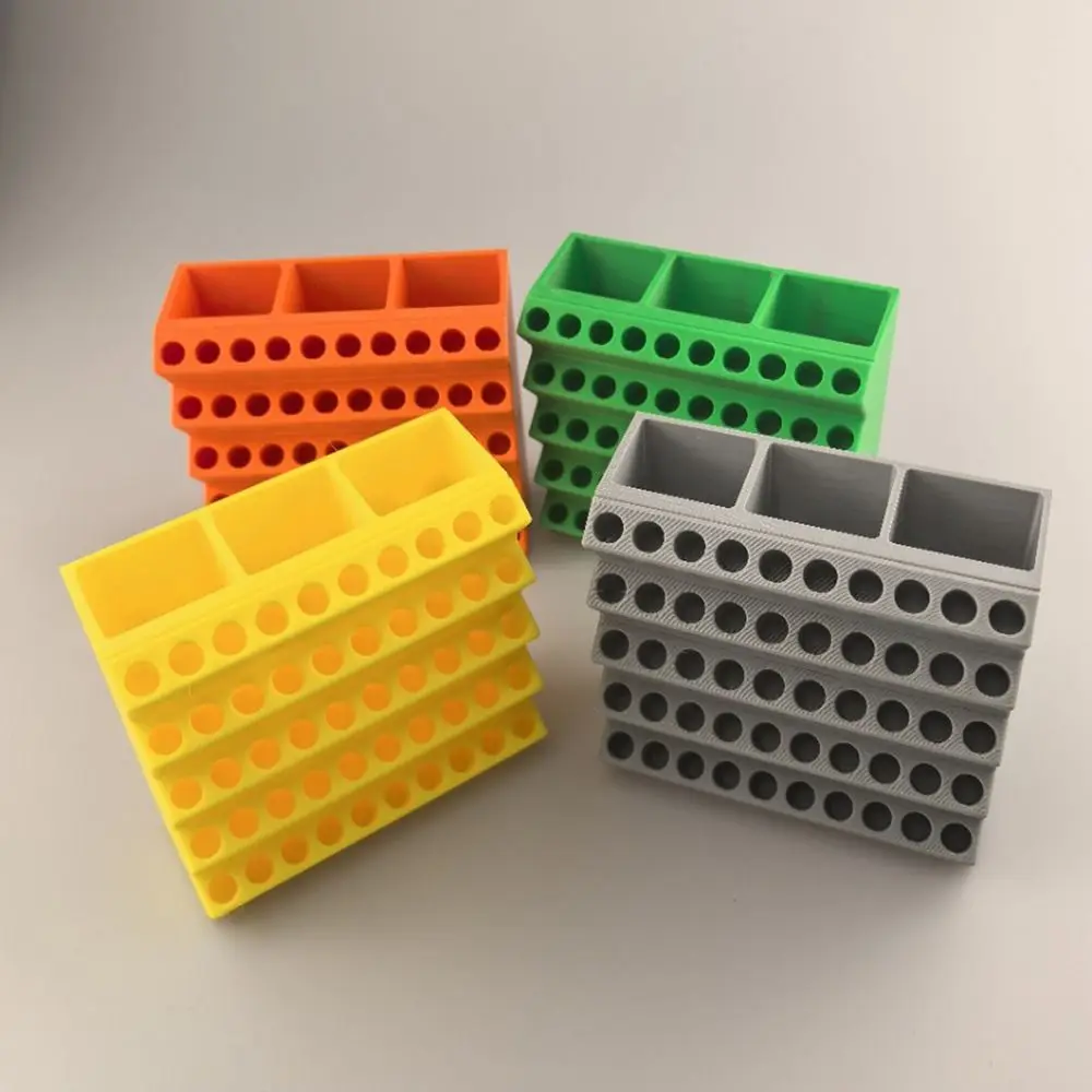 Drill Case 50 Holes Screwdriver Bit Holder Plastic Save Space Drill Bits Organizer Easy Storage Hex Bit Holder Workshop