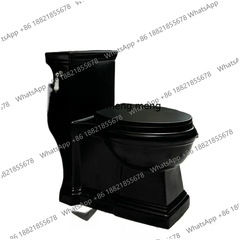

European retro toilet American home toilet siphon black classical toilet integrated