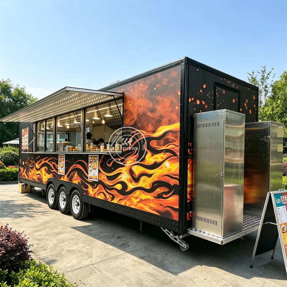 Commercial Kitchen Vendor - Portable Mobile Food Truck Custom Pizza