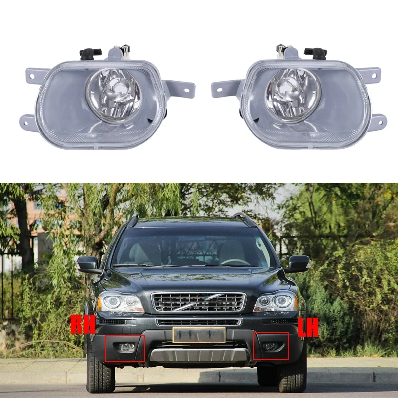 Car Fog Light Left Right Side Headlight Driving Lamp Fog Lights Foglights For VOLVO XC90 2002-2013 31111182 & 31111183