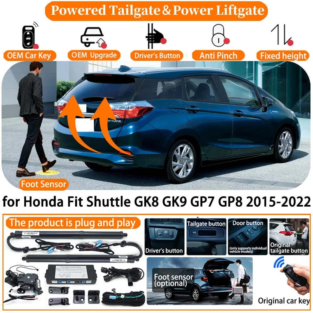 

Car Smart Powered Tailgate system for Honda Fit Shuttle GK8 GK9 GP7 GP8 2015-2022 Automatic Electric Power Tailgate kit