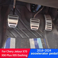 Pedals Cover For Chery Jetour Dashing X70 Plus X70M X70S X90 Plus X95 2018-2022 2023 2024 AT/MT Car Gas Fuel Accelerator Brake