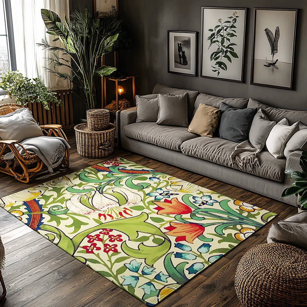 

Винтажный коврик с цветочным принтом для дома и улицы, моющиеся коврики для прихожей, декор для фермерского дома, кухонные коврики, домашний декор, подарки