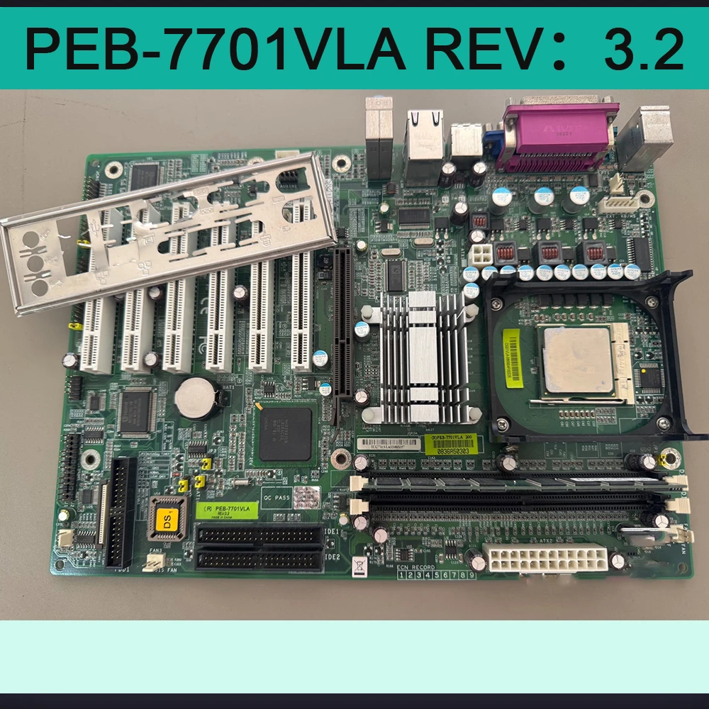 For Industrial Control Motherboard 6 PCI Slots With Single Network Port PEB-7701VLA REV：3.2