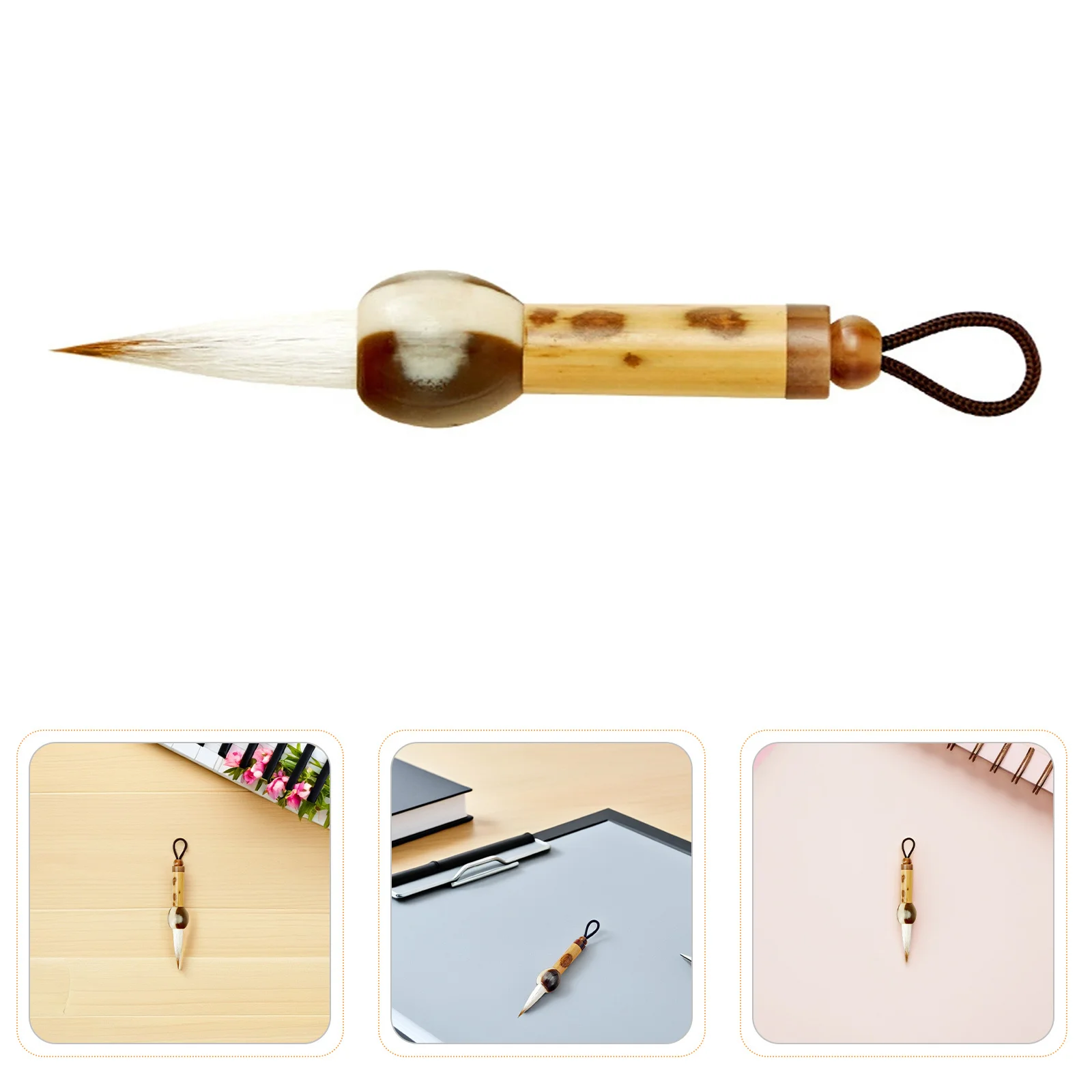 Portable Mini Calligraphy Brush Set Chinese Traditional Writing Painting Brush For Ink Drawing Watercolor Travel Art Fine Tip