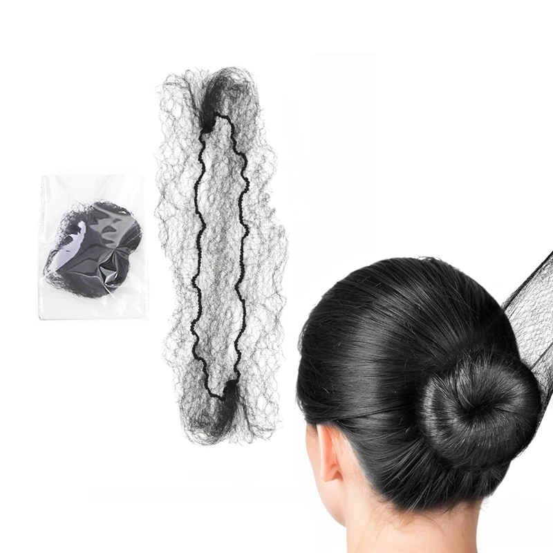 20 Stück Nylon-Haarnetz für Dutt, Schwarz, Blond, Braun, 5 mm, langlebiges Netz-Haar-Styling-Werkzeug für Perücken, Haarnetz für Frisur – Detail 7