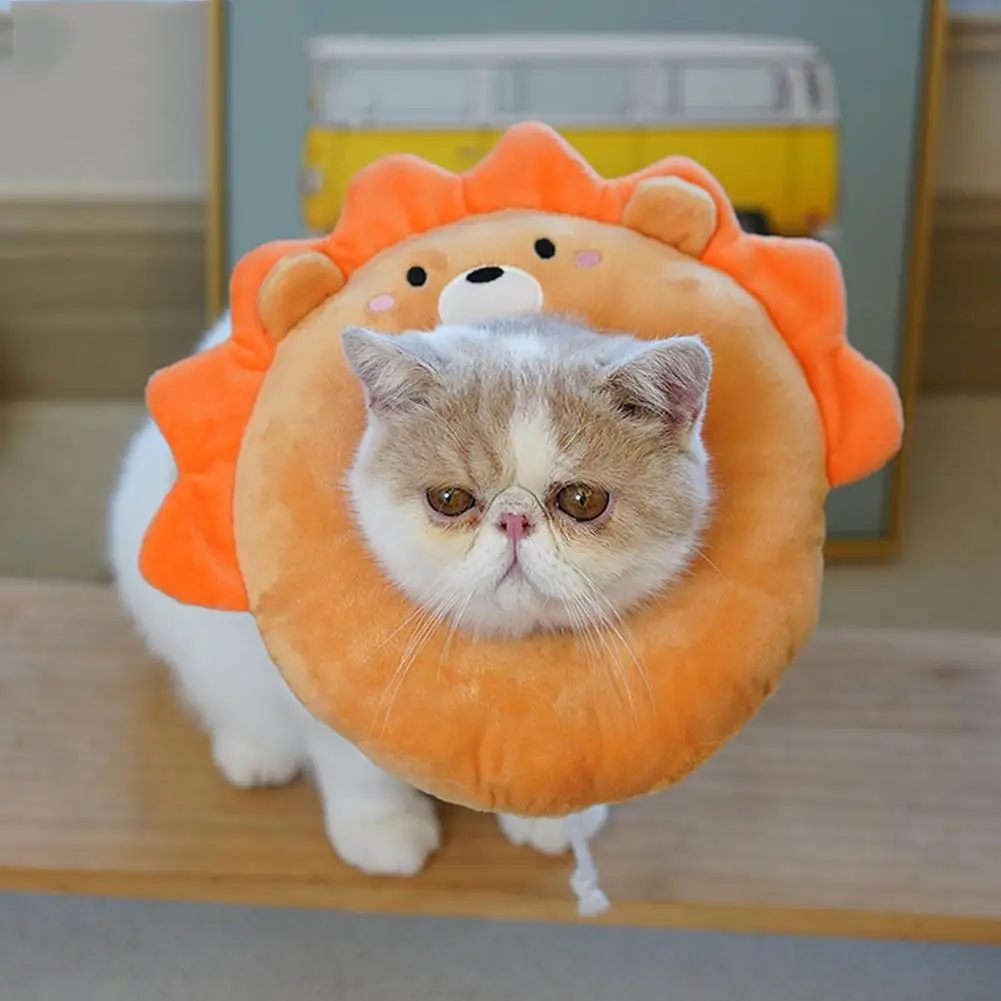 

Cat Protective Cone Nylon Pet Cartoon Cone After Surgery Elizabethan Collar Cat Recovery Collar Pet Neck Cone Pet Accessories