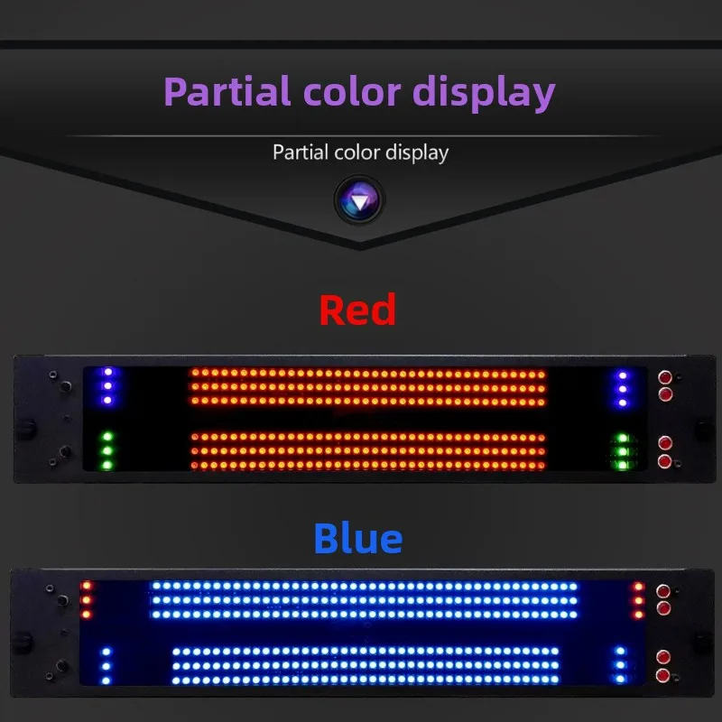 2u rgb cabinet music level indicator - high-brightness led ambient melody rhythm display