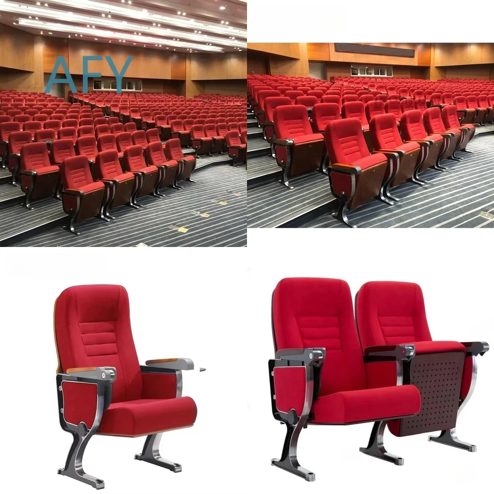 Modern Auditorium Seating for Conference Hall Lecture Theater Church Event Venue Comfortable Folding Stackable Chair with