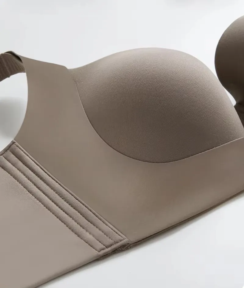 Plus Size Lingerie Push Up Bra for Women Wide Shoulder Straps Underwire Female Seamless 34 36 38 40 42 C D E F G H I