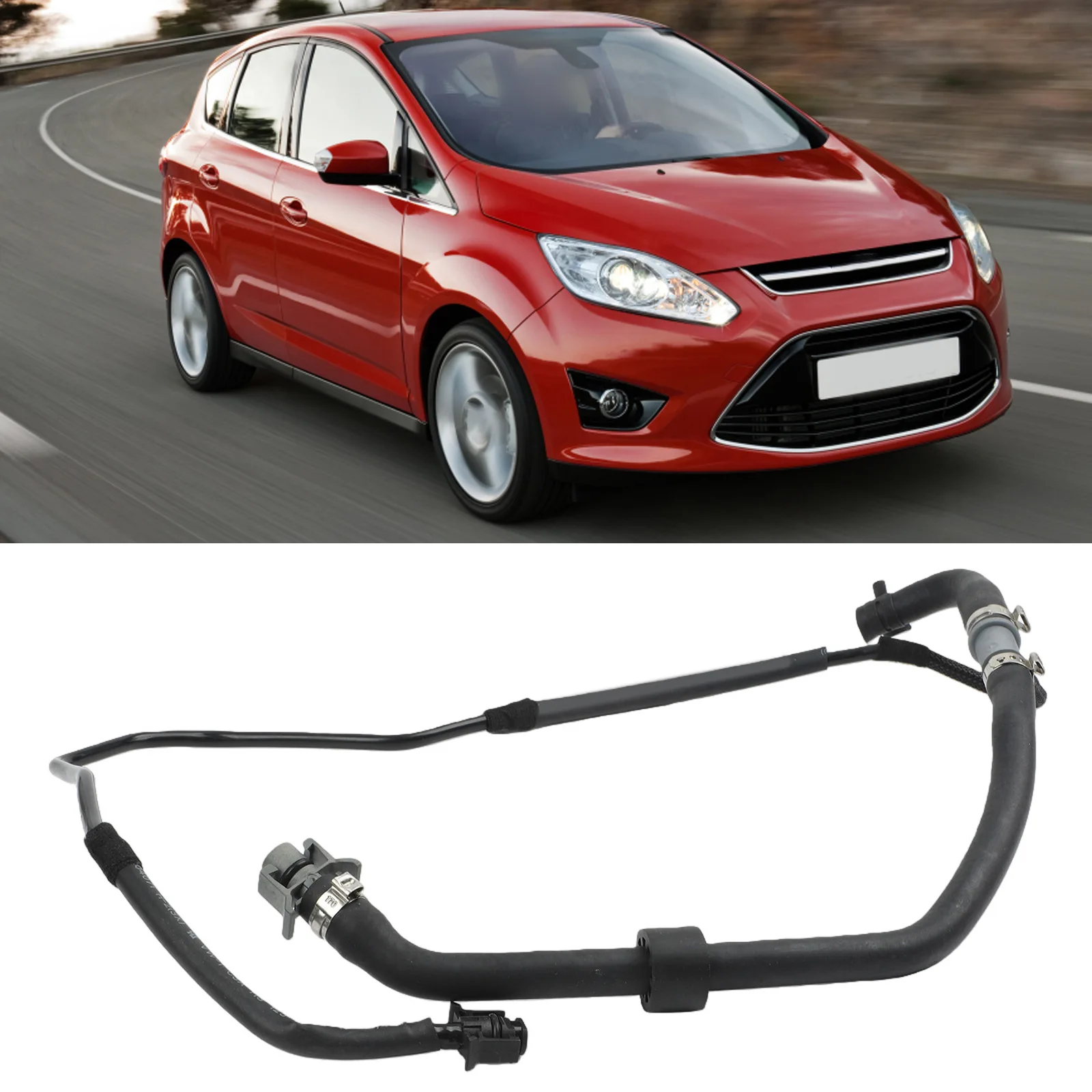 Car Maintenance 1829702 Hose Coolant Overflow Hose As Shown Compatible With for ecoboost Fitment Type Direct Replacement