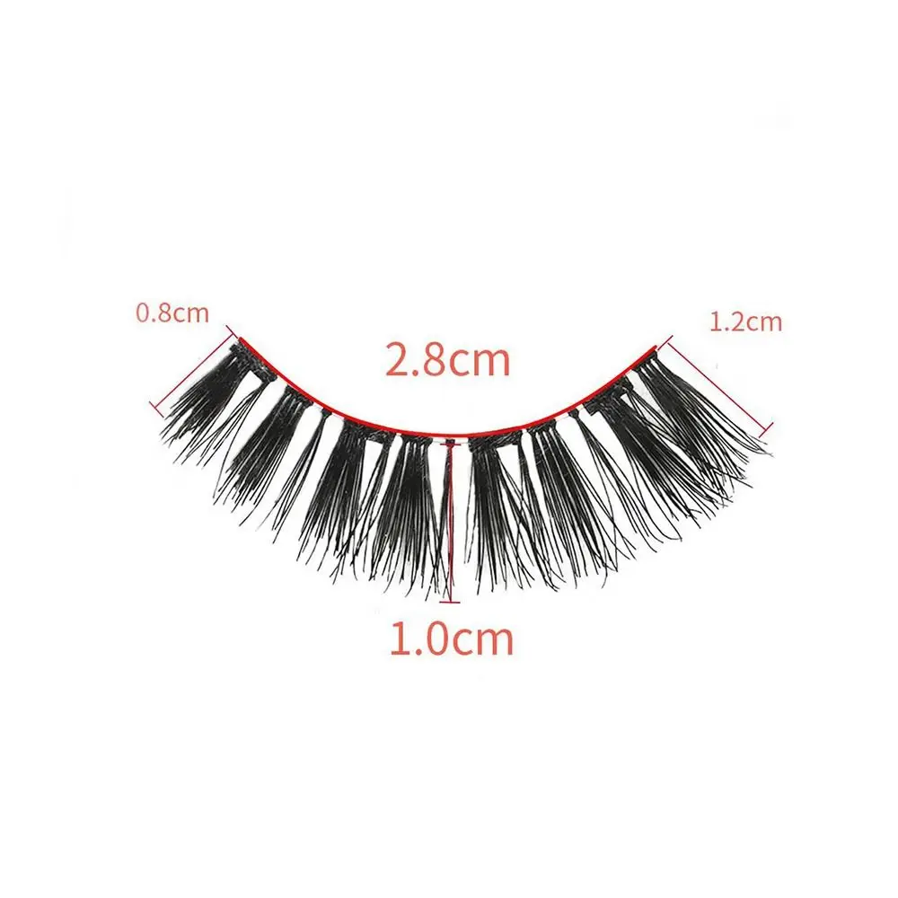 Natural Long Magnetic Eyelashes Easy to Wear Reusable Fake Eyelashes Handmade No Glue No Magnetic Eyeliner Need Eye Makeup Tools