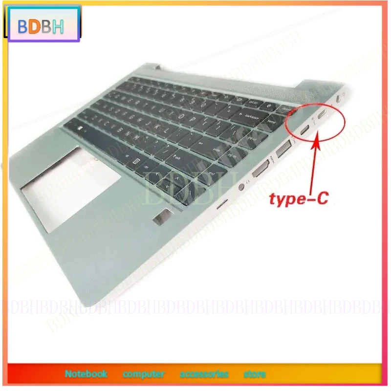 *NEW US Keyboard Top Case for HP Probook 440 G10 445 G10 ZHAN66 14 G6 HSN-Q32C Laptop Palmrest Upper Cover with Backlit keyboard