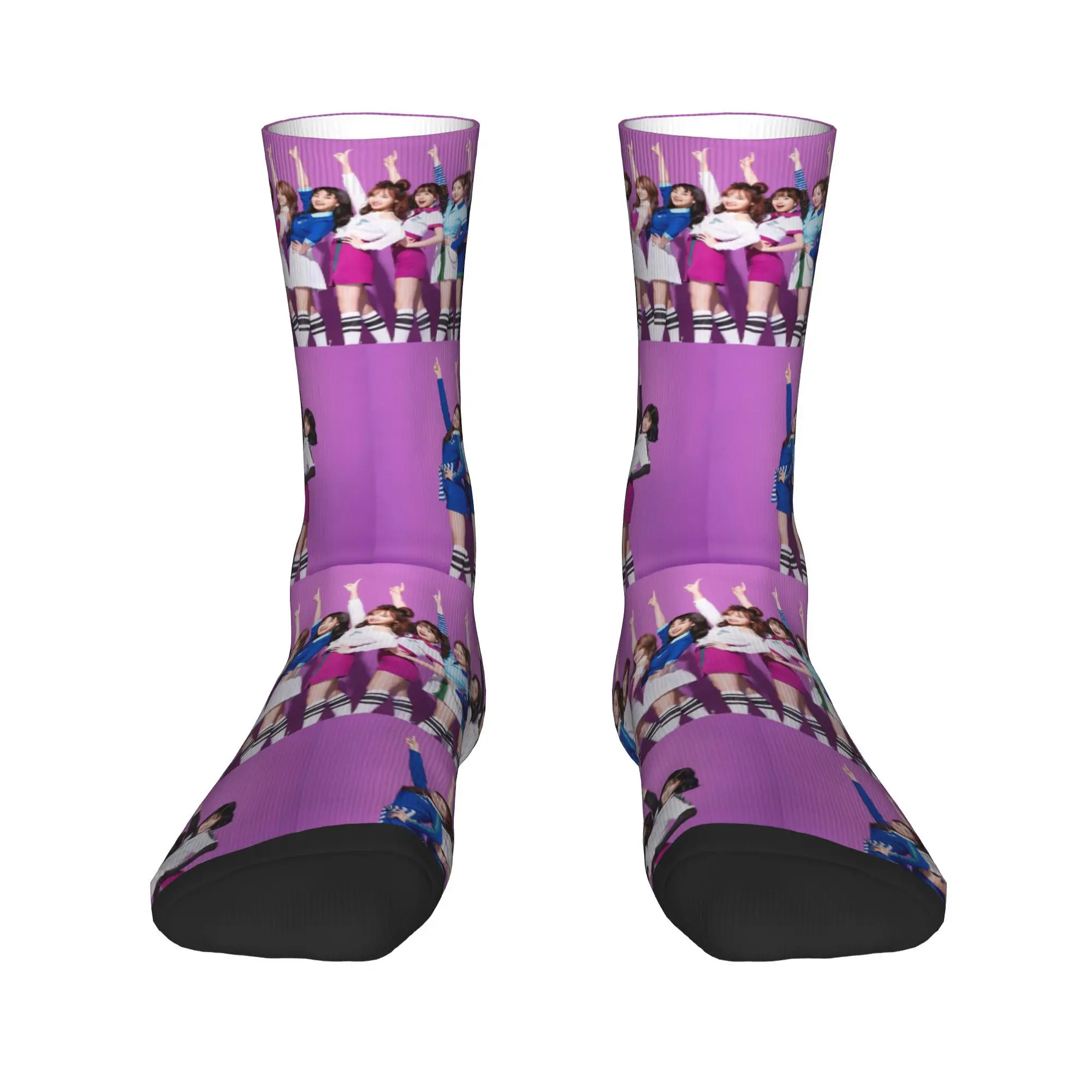 متعة Kpop المغني مرتين الفتيات الجوارب Harajuku جوارب امتصاص العرق كل موسم الجوارب الطويلة للرجل امرأة هدايا عيد الميلاد