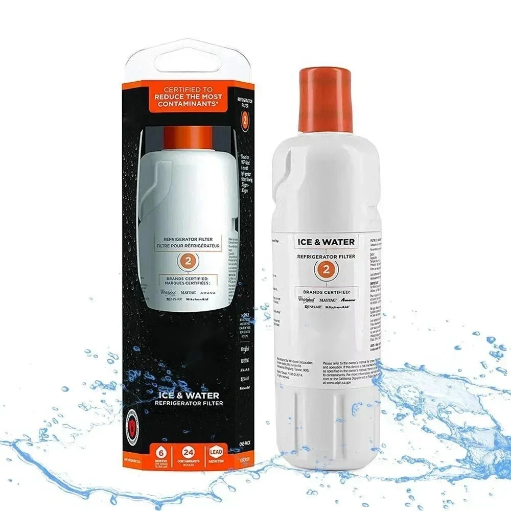 1Pcs Refrigerator Water Filter Spare Part Refrigerator Filter Element For W10413645A W10413645 FLLTER2
