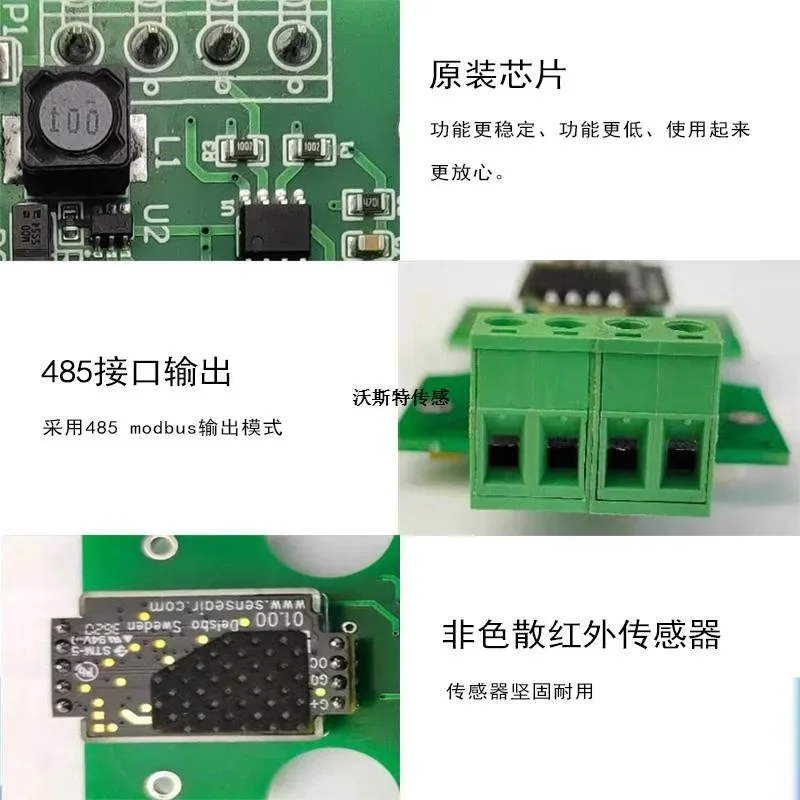 SenseAir-Sensor de CO2 S8 0053, Original, sueco, con Kit de placa de prueba