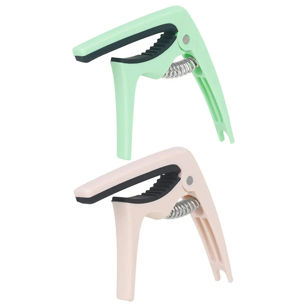 

2 Pcs Capo Classical Guitar Cool Electric Acoustic Accessories Kit Abs Accesories