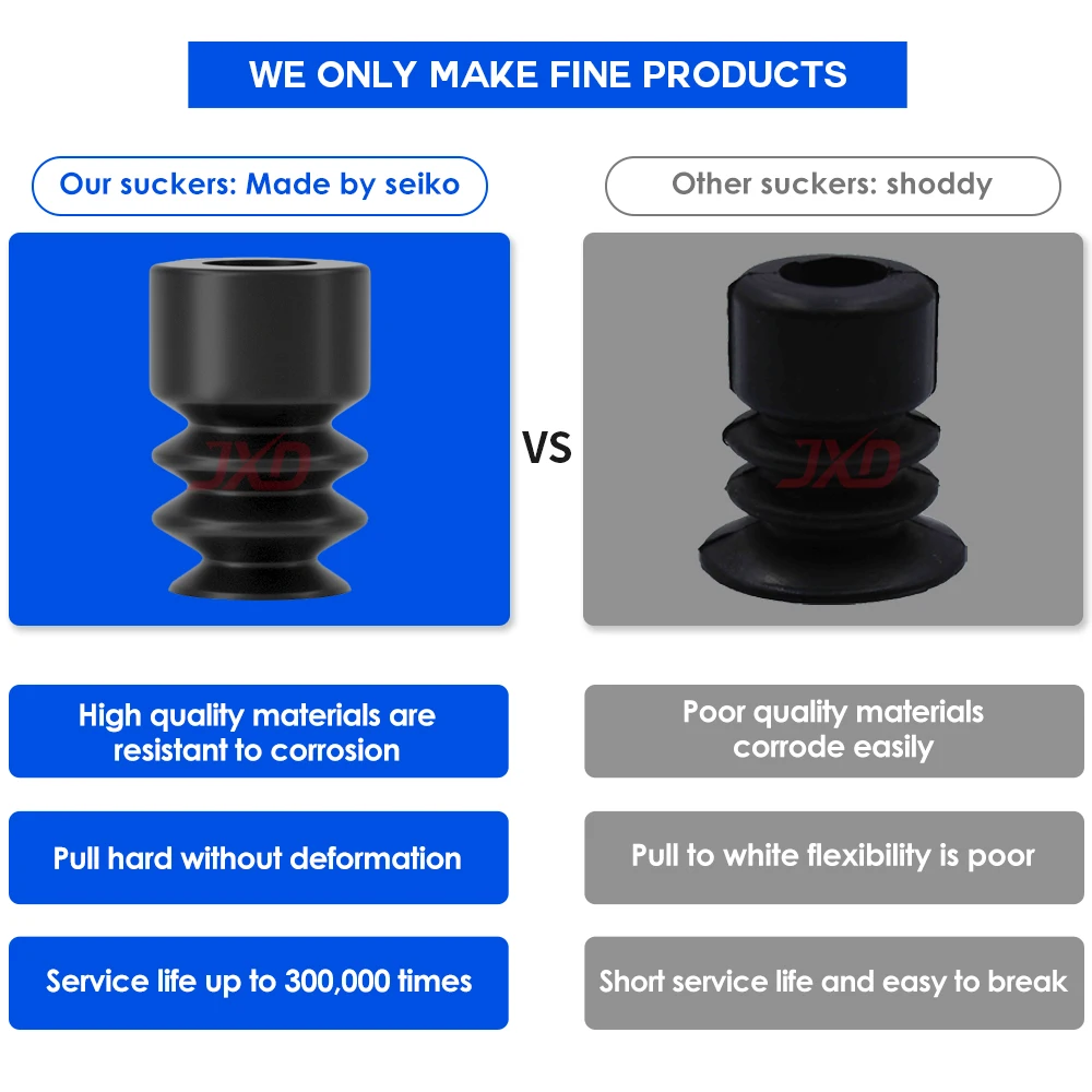 JXD TIANXING سلسلة صغيرة الرأس SP/DP/MP-S04/S06/S08/S10/S12/S15/S20/S25 أسود ESD كوب شفاط المكنسة الكهربائية الهوائية #4