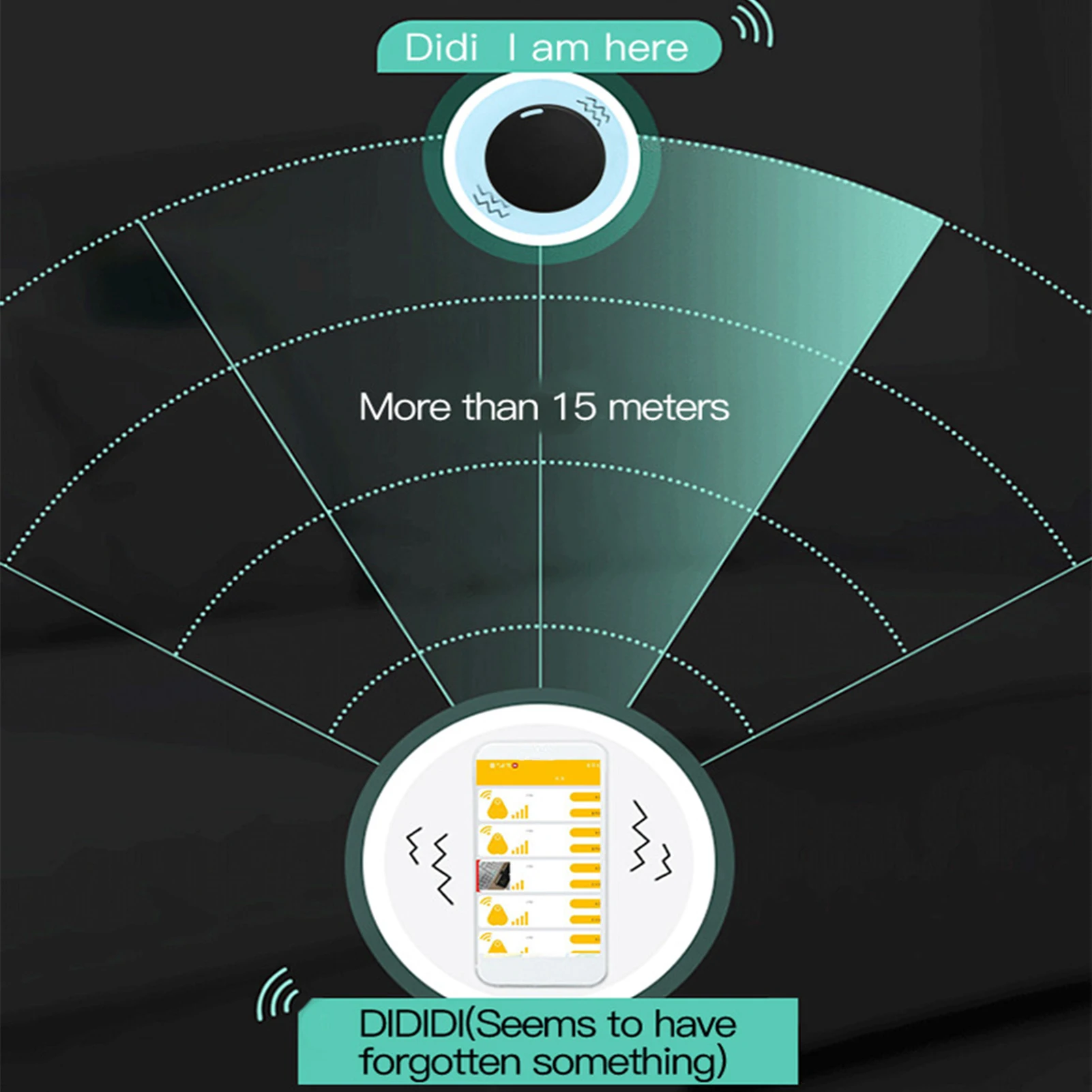 مكتشف المفاتيح اللاسلكية محدد موقع مكافحة خسر مكتشف المحمولة عمر البطارية الطويل مكافحة خسر إنذار العلامة لتحديد موقع محفظة الأمتعة الأطفال
