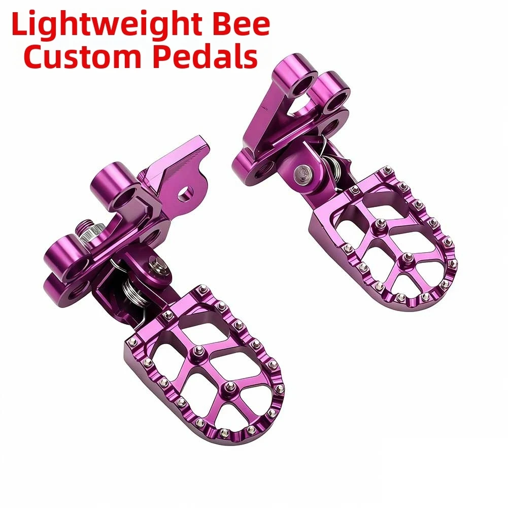 

2pcs Electric Motorcycle CNC Foot Pegs Rests Pedals Foot Pedal Bracket For SurRon For LIGHT For BEE XS Electric Bikes Motorcycle