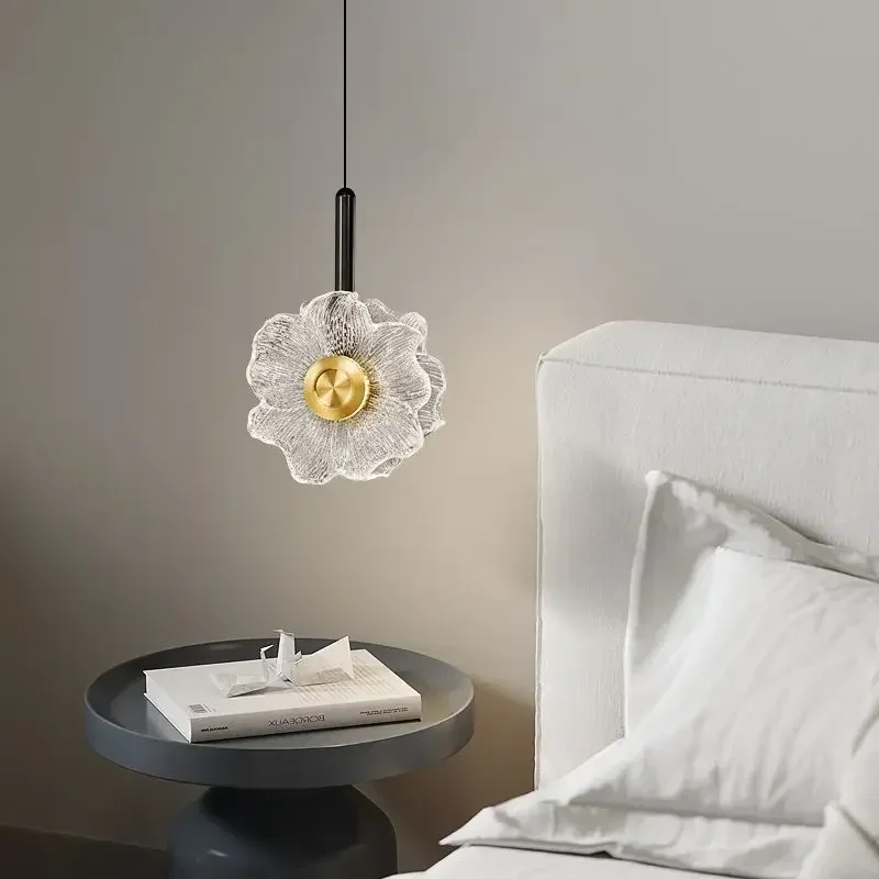 Circular Glass LED Wall Lamp For Bedroom Living Room Background Wall Corridor Bedside Bedside Lights Modern Home Decoration Lamp