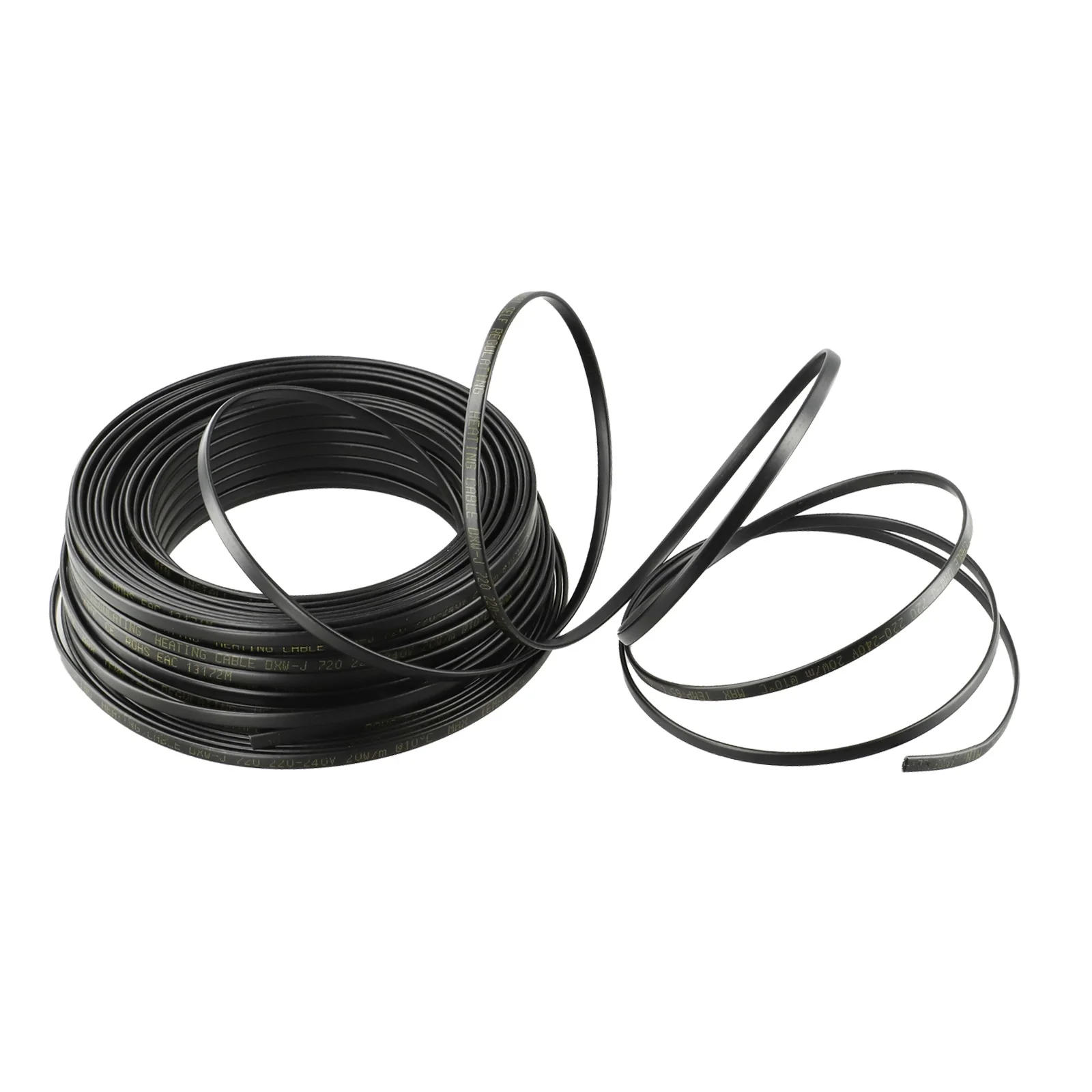 20W/M 200-240V AC Heating Cable Flame Retardant Belt Self Temperature Limiting Deicing Heating Cable 10/20/50M