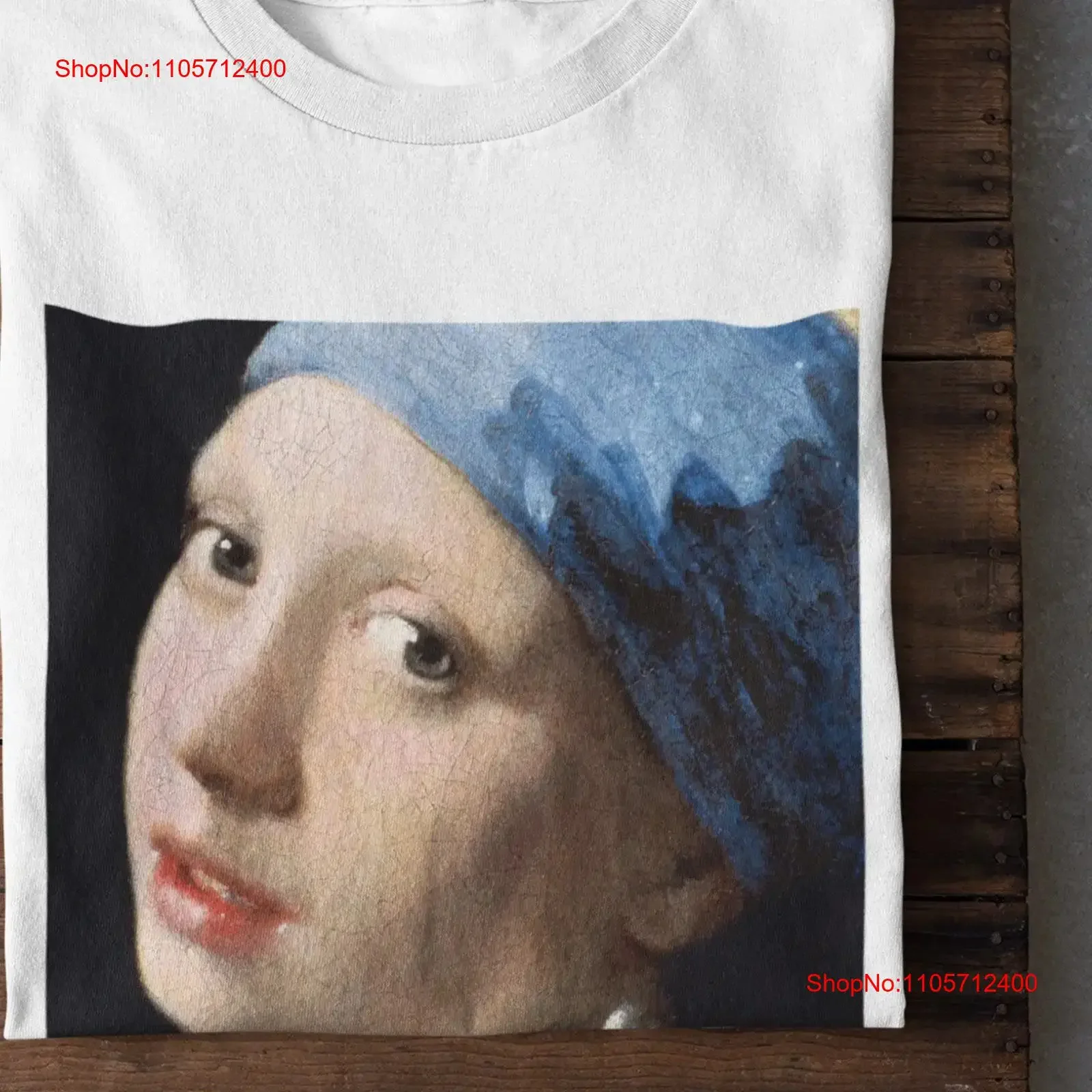 ArT T Shirt Vintage Dark Academy Aesthetic Girl With Pearl Earring Trendy Artsy Top Soft Grunge Famous Painting vintage Washed