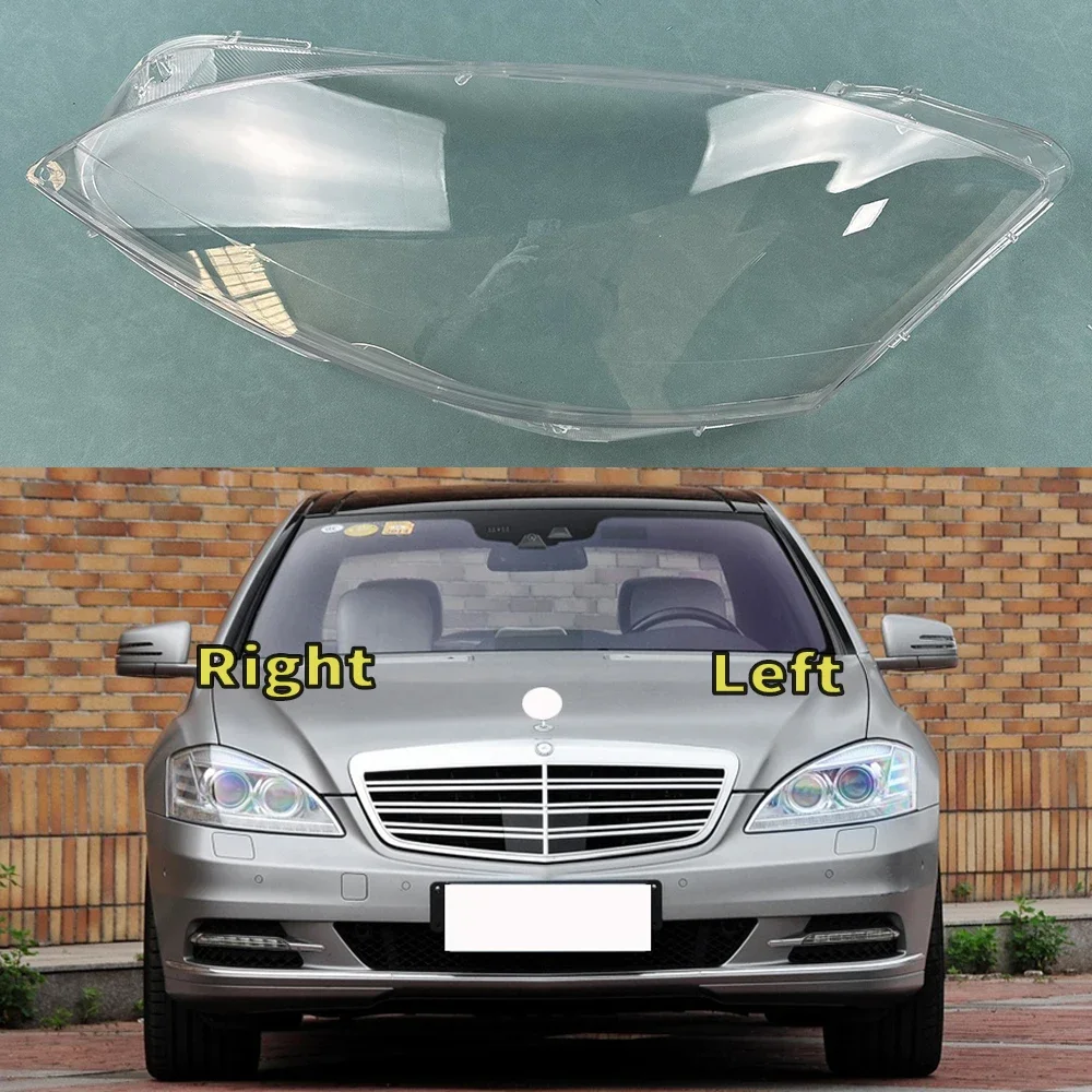 

Для 2010-2013 Benz W221 S280 S300 S350 S500 крышка фар автомобиля крышка абажур лампы объектив чехол авто колпачки