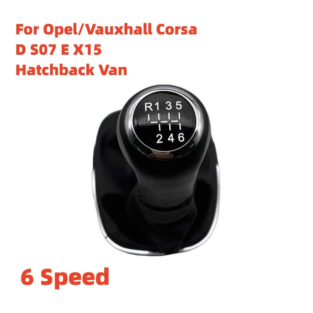 

6 Speed 009140093 Car Gear Shift Knob with Gaitor Boot Manual Transmission For Opel/Vauxhall Corsa D S07 E X15 Hatchback Van