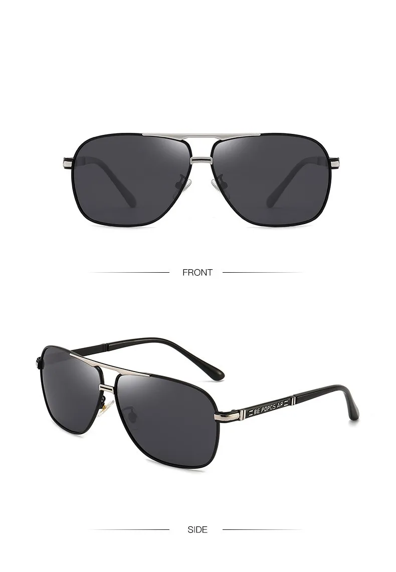 KAMMPT Übergroße Vintage Sonnenbrille Männer Frauen Mode Polarisierte Photochrome Shades Brillen Doppel Brücke Fahren Sonnenbrille – Detail 13